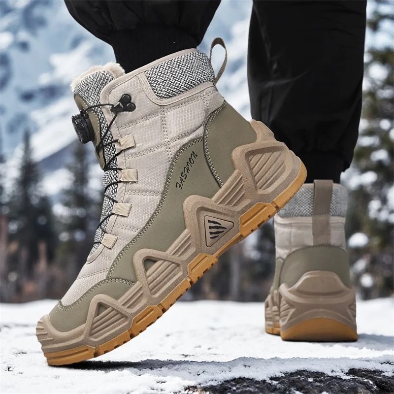 Outdoor Hunting Boots For Men - Sepatu Bot Taktis Tempur Pria Berbulu