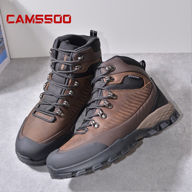 Outdoor Hunting Boots For Men - Sepatu Hiking Kulit Sapi CAMSSOO Pria