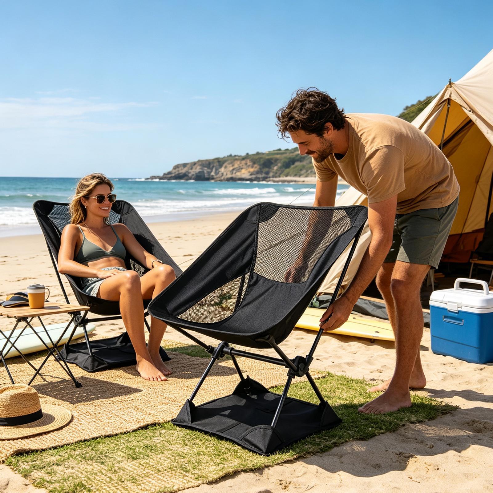 Outdoor Hunting Chair - Alas Kursi Lipat Anti-Tenggelam dari Kain
