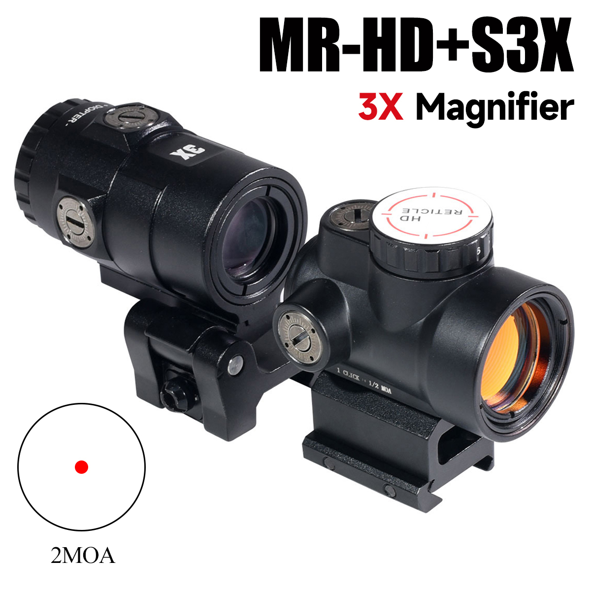 Outdoor Hunting Rifle - Tactical MR-HD Holographic 2MOA Red Dot