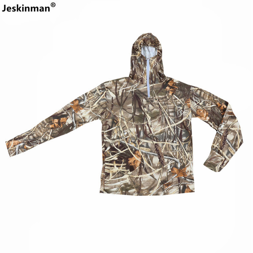 Hunting Outdoor Shows - Jaket Bertudung Memancing Perlindungan Matahari Musim