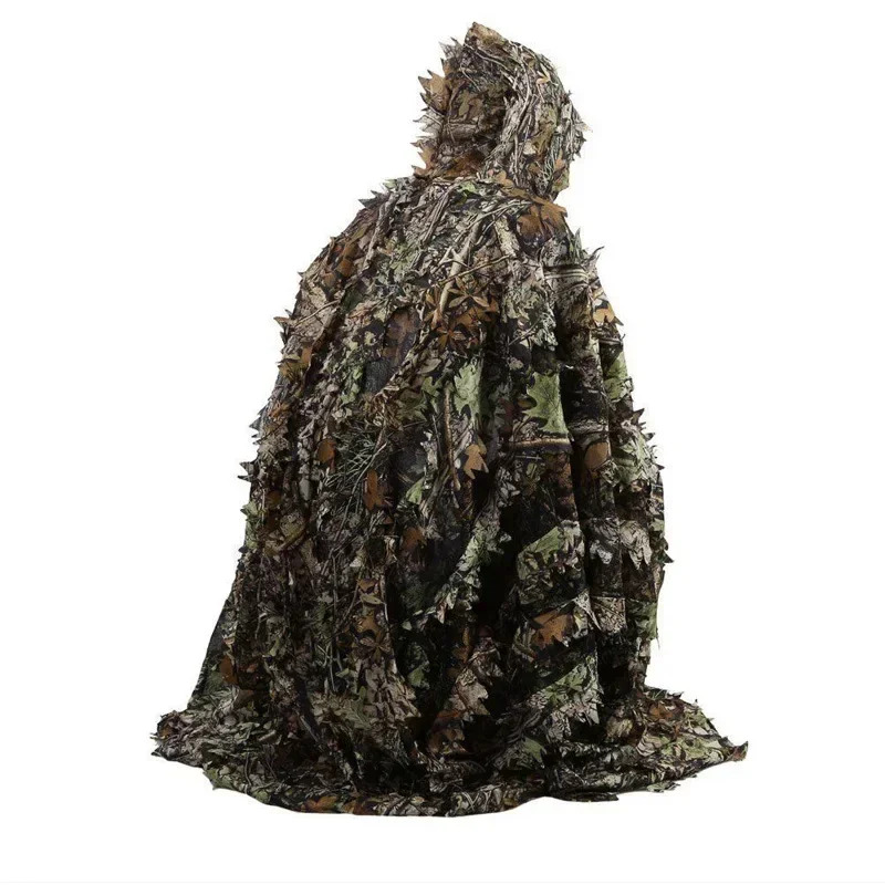 Ghillie Suit Woodland - Pakaian Berburu Taktis 3D Daun Maple