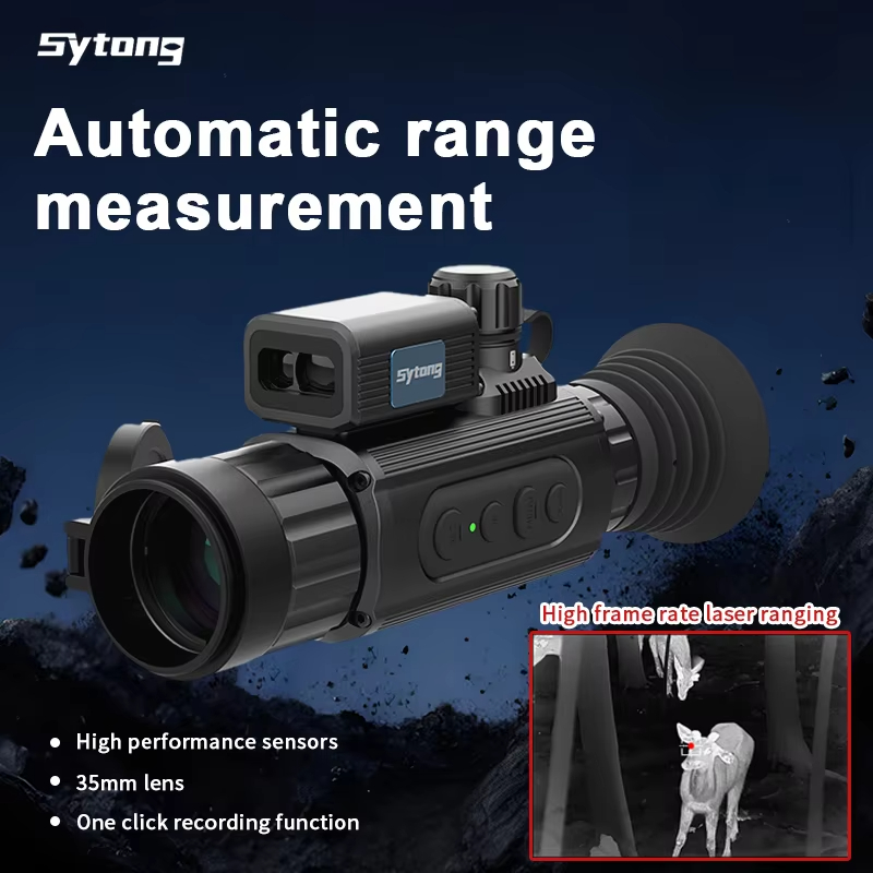 Rangefinder Laser Hunting - AM06-35LRF 10000J Kamera Termal Anti-benturan untuk