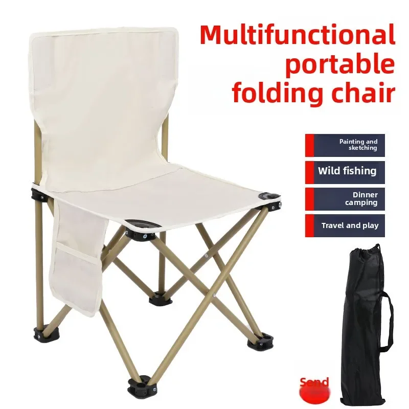 Outdoor Hunting Chair - Kursi Lipat Portabel dengan Sandaran Punggung,
