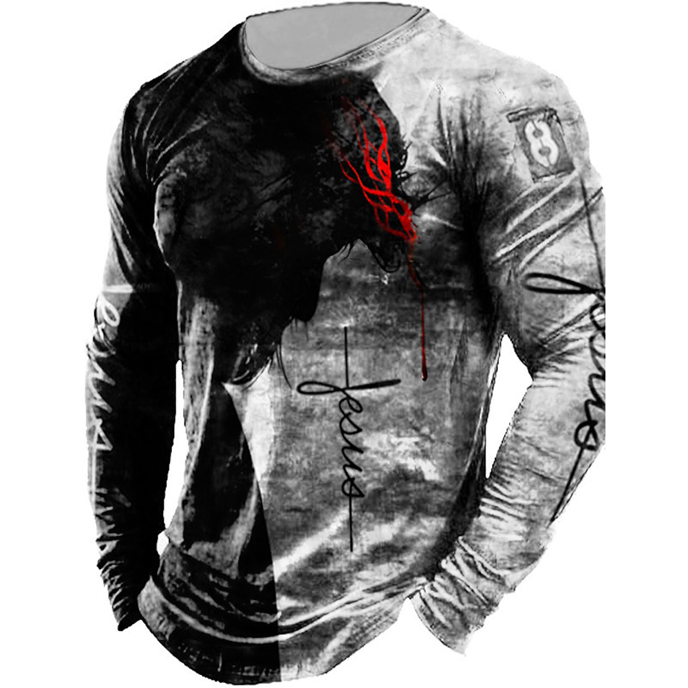 Outdoor Hunting T Shirts - Kaus lengan panjang pria, atasan olahraga