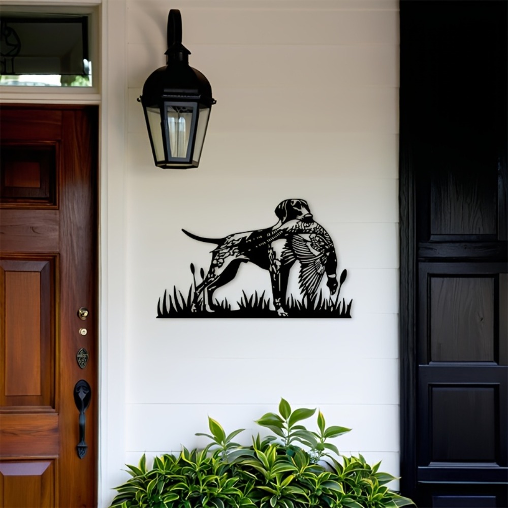 CIFBUY Hiasan Dinding Logam Si - Hunting Dog Outdoor ulasan dan harga