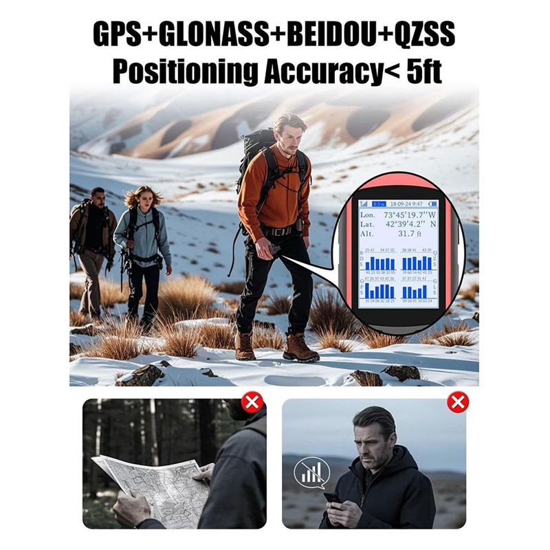 ABZZ-GPS Untuk Hiking Genggam  - Hunting Outdoor Rug ulasan dan harga