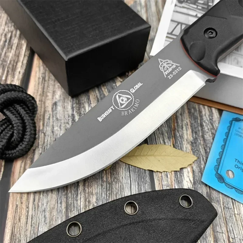 Pisau Survival Outdoor Baja D2 - Knife Hunting Fixed Blade ulasan dan harga