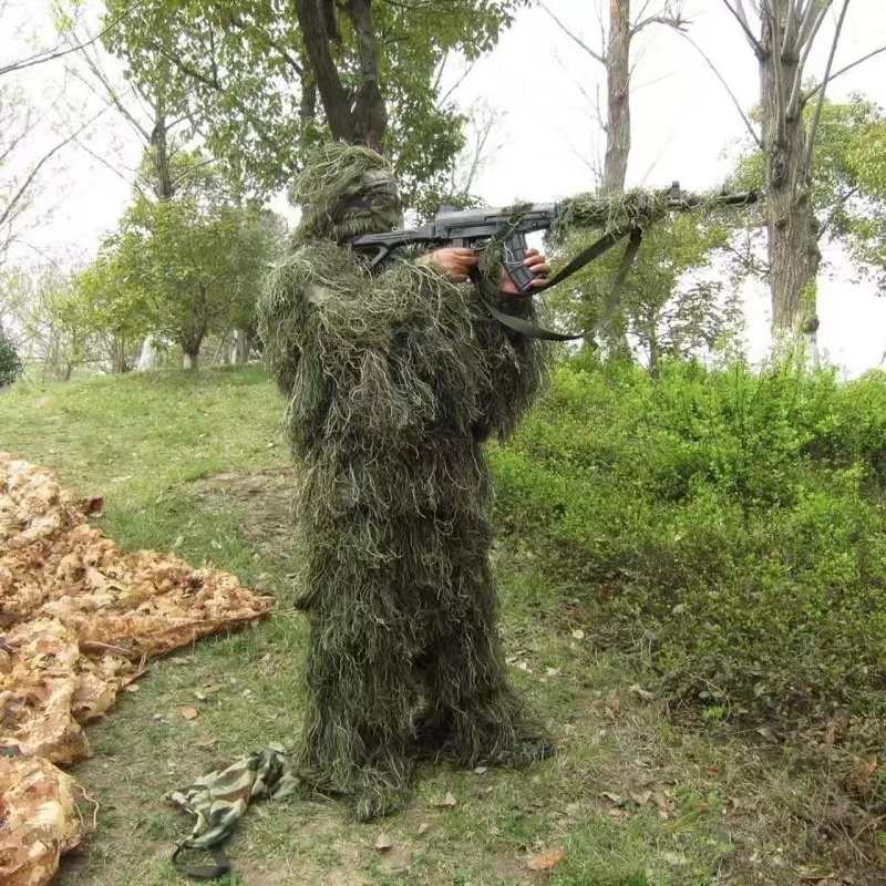 Setelan pemburu Ghillie, baju  - Ghillie Suit Woodland ulasan dan harga