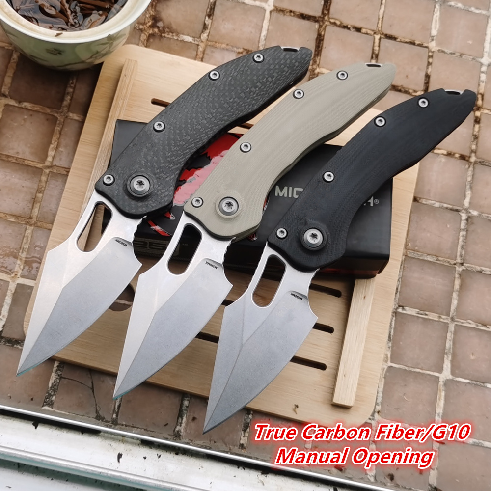 JUFULE pisau lipat serat karbo - Knife Hunting Fixed Blade ulasan dan harga