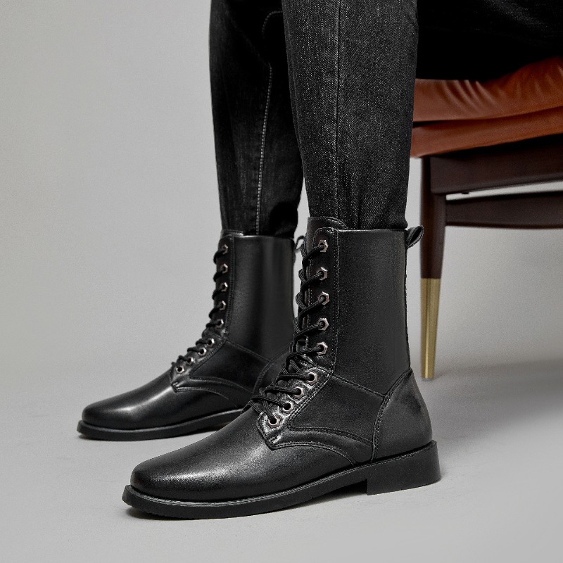 Sepatu Bot Kulit Tinggi Anti S - Outdoor Hunting Boots For Men ulasan dan harga