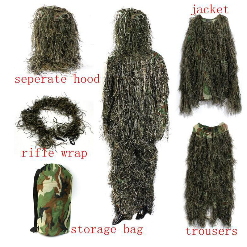 Setelan Ghillie Anak-anak Dewa - Ghillie Suit Woodland ulasan dan harga