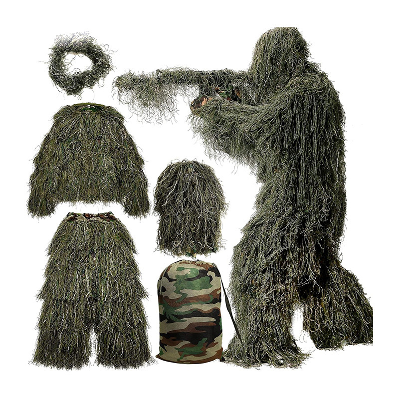 Setelan Ghillie Anak-anak Dewa - Ghillie Suit Woodland ulasan dan harga