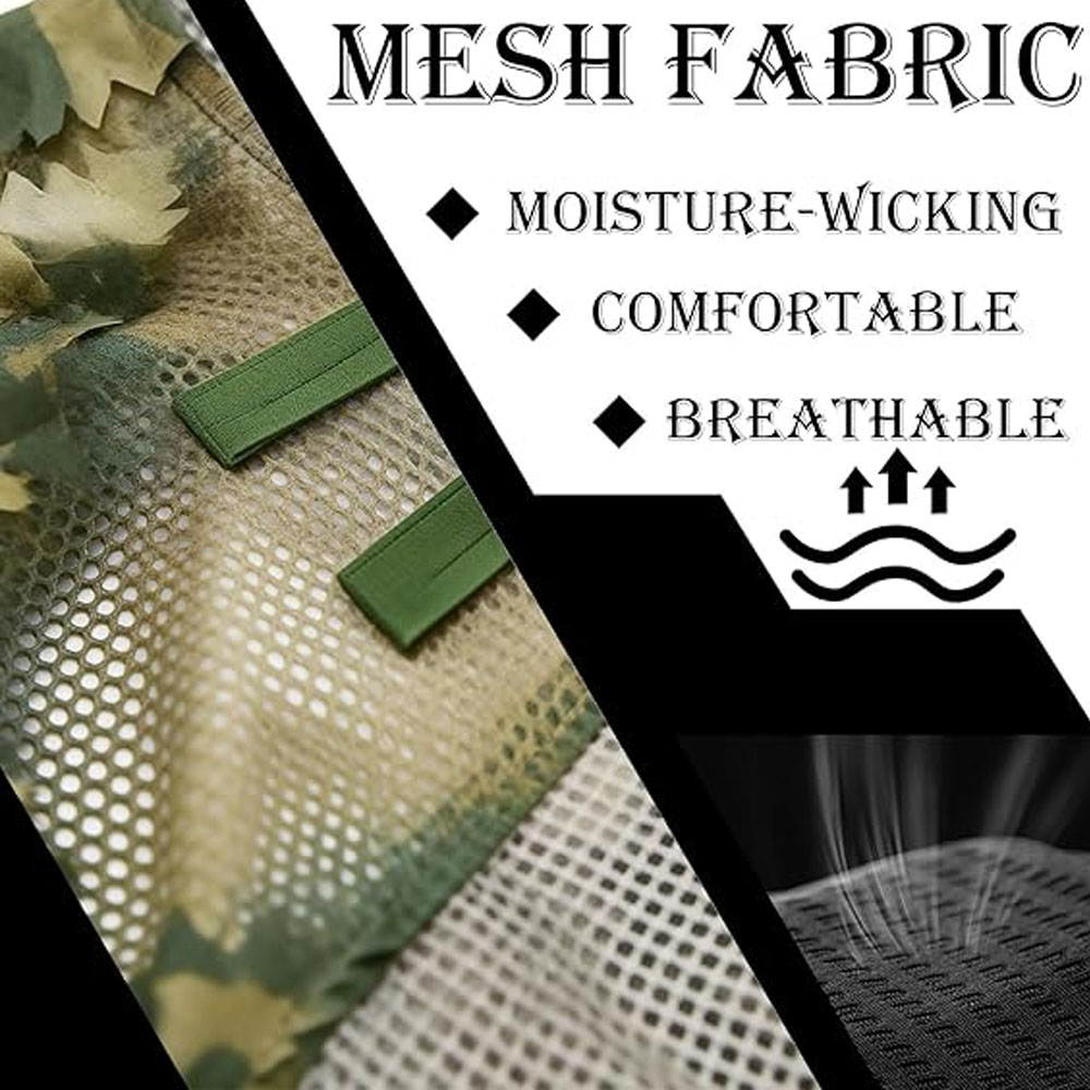 Jaket Kamuflase Daun Gaya Cape - Ghillie Suit Woodland ulasan dan harga