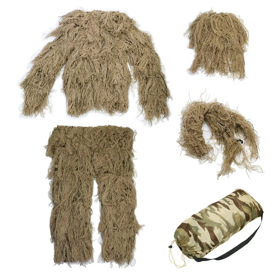 Berburu Hutan 3D Camo Bionic S - Ghillie Suit Woodland ulasan dan harga